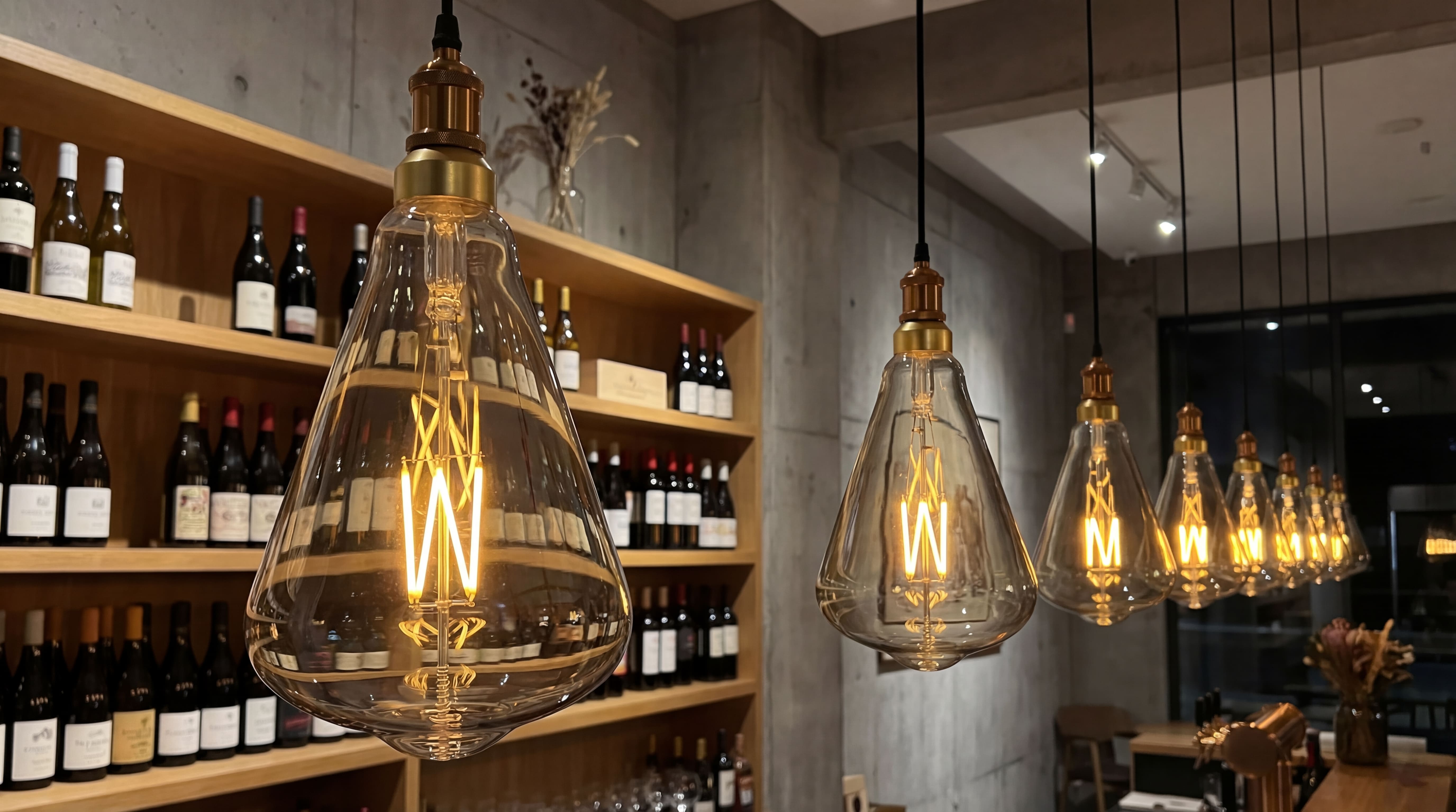 Giant LED bulbs for modern interior styling