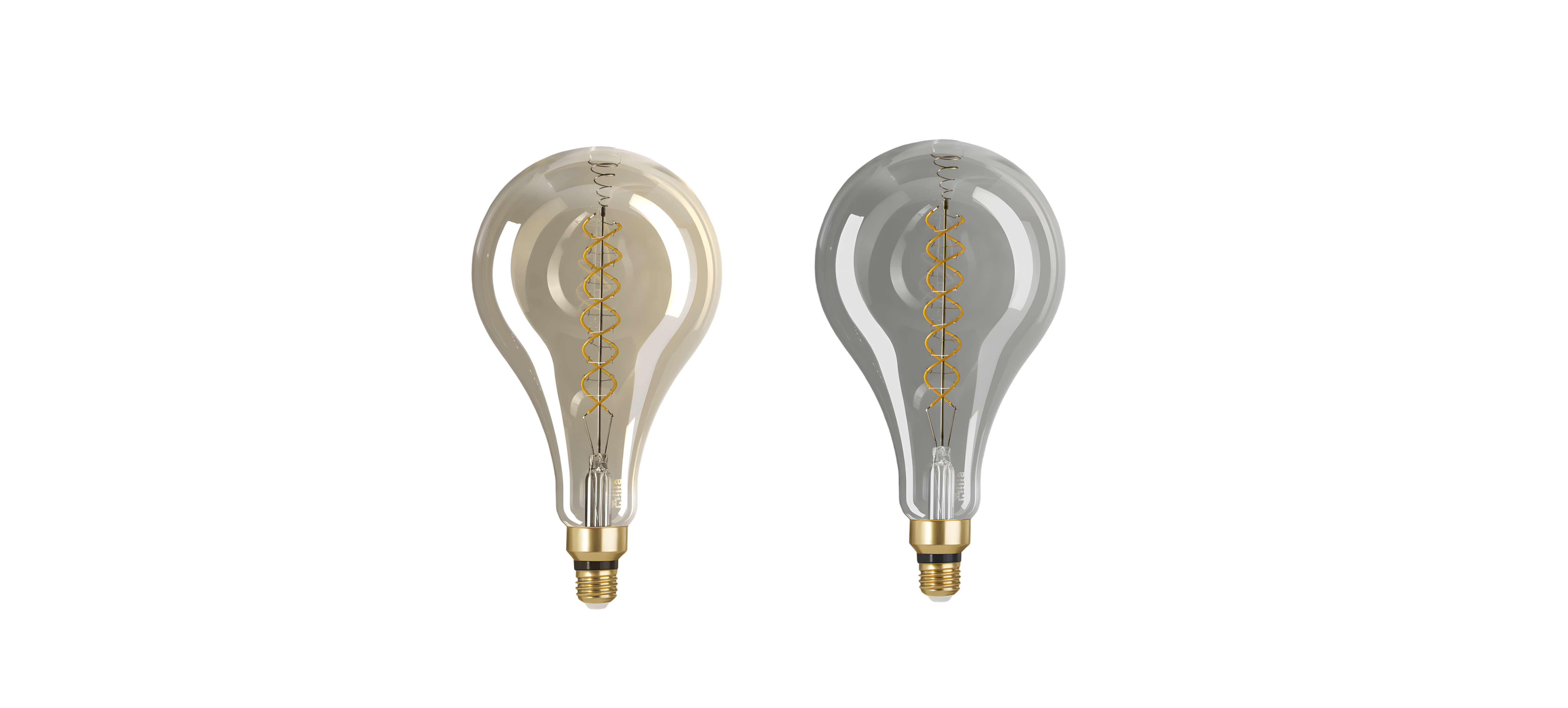 Vintage-style light bulb on a white background. 