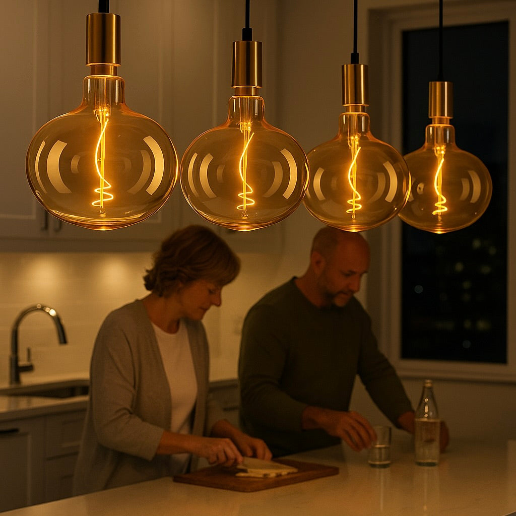 Gentle amber glow, soft reflections, and the warmth that turns simple moments into memories.