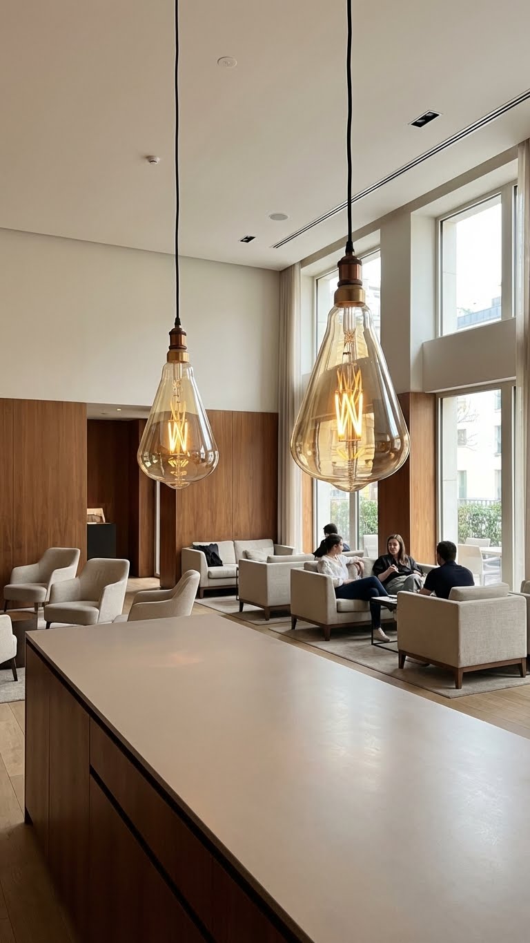 Large decorative LED bulb for eye-catching lamp designs