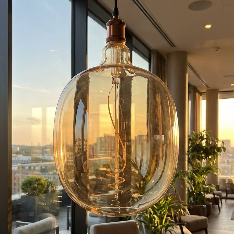 Large decorative bulb with long-lasting LED technology style